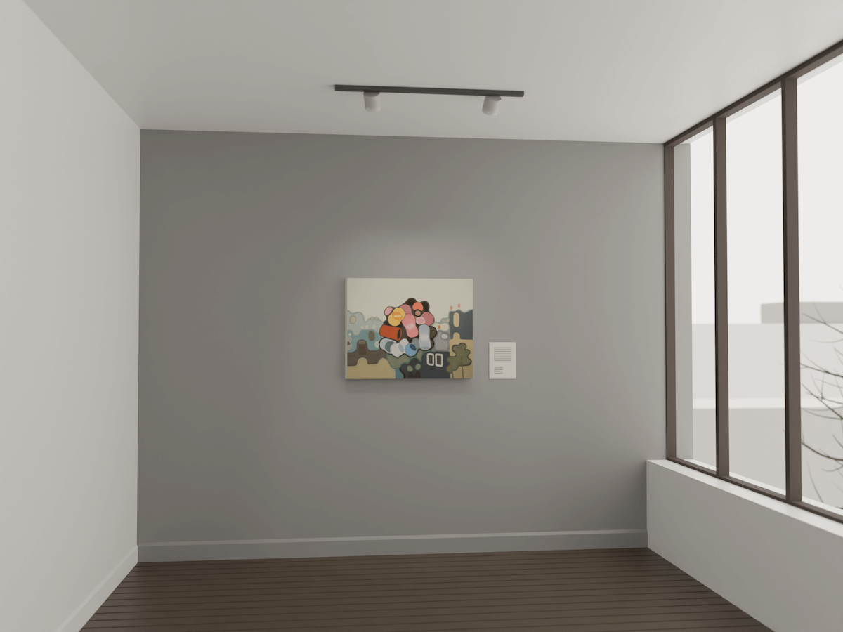 View from the North Exit, Painting by Elohim Sanchez. Artwork available for sale.
