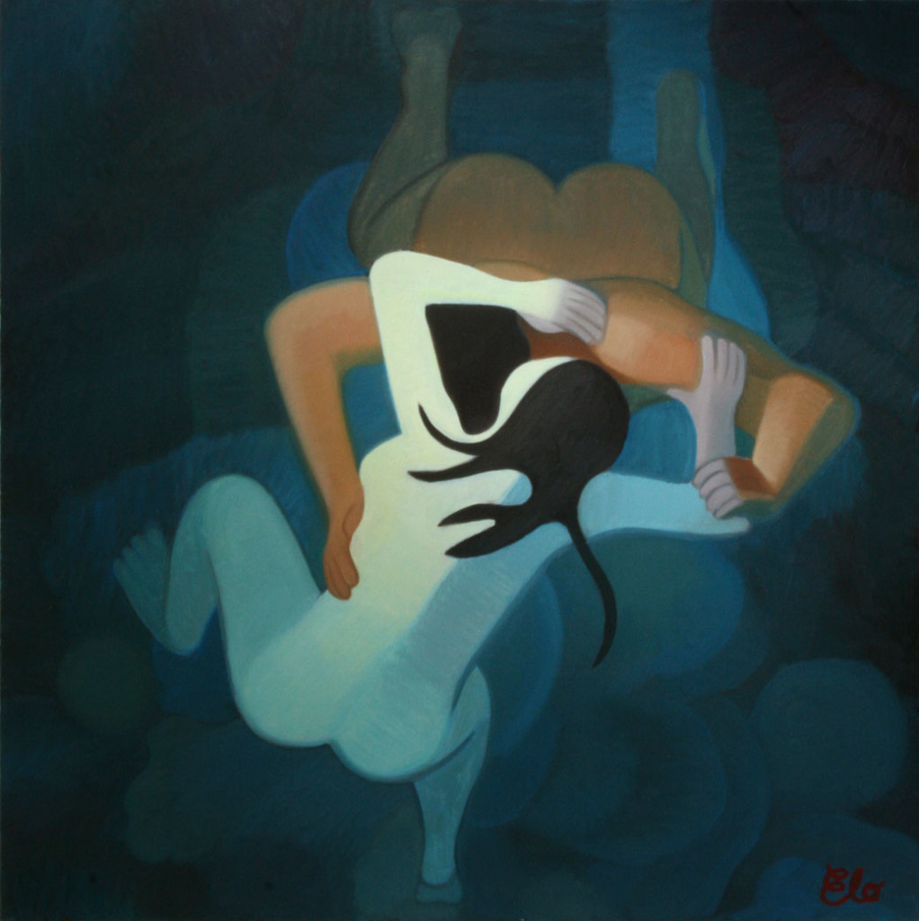 Couple, Painting by Elohim Sanchez, Oil on canvas