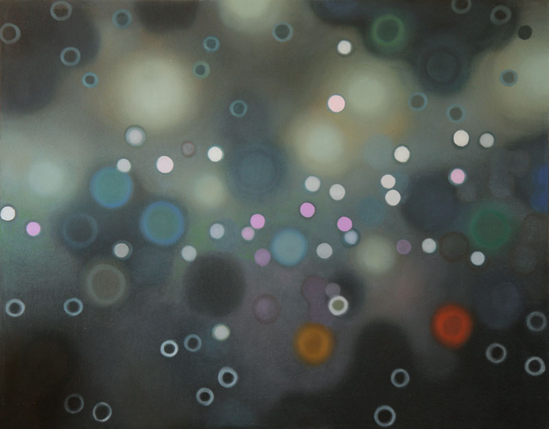 Particle Cloud 2, Painting by Elohim Sanchez, Oil on canvas
