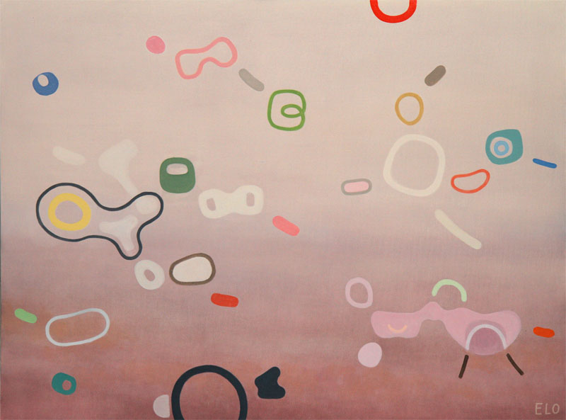 Particle Cloud 5, Painting by Elohim Sanchez, Oil on canvas