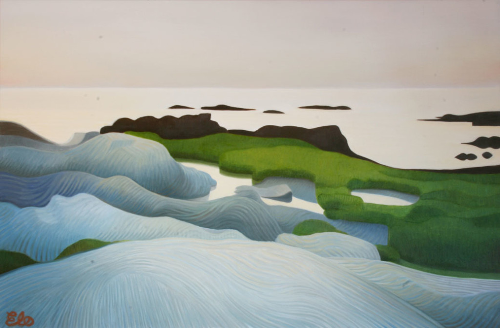 Shoreline, Painting by Elohim Sanchez, Oil on canvas